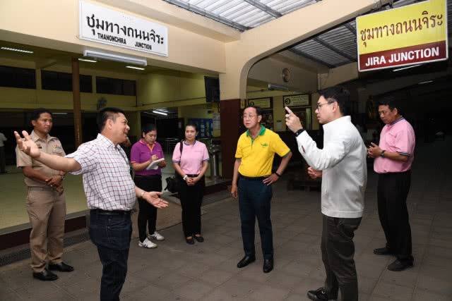 "อาคม" ตรวจความคืบหน้าโครงการรถไฟทางคู่ ช่วงชุมทางถนนจิระ-ขอนแก่น