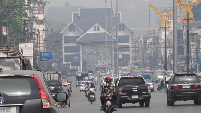 แม่สาย PM2.5พุ่งสูง 146 ไมโครกรัมต่อลบ.ม.