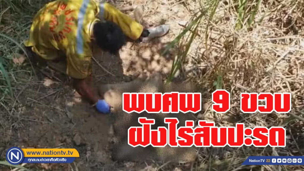 พบศพ9ขวบฝังไร่สับปะรด คาดพรานป่าอำพรางคดี