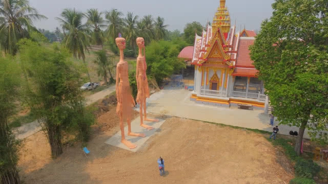 ถูกรางวัลที่ 1 สร้างเปรตให้วัด เตือนสติคนทำดี