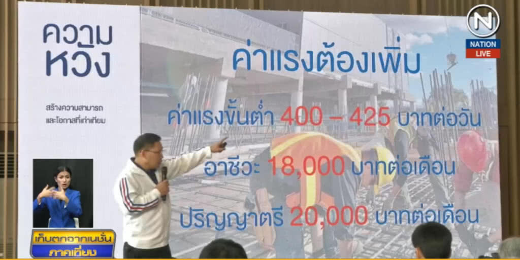 (คลิปข่าว) ค้านพรรคการเมืองใช้นโยบายขึ้นค่าแรงในการหาเสียง