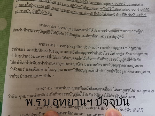 พ.ร.บ.อุทยานฯ​ เปิดช่องทำเหมืองแร่ในป่าได้​ หากสัมปทานยังไม่หมดอายุ​