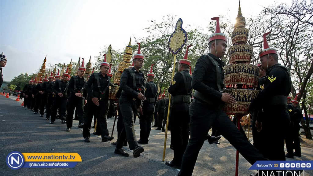 ซ้อมริ้วขบวนที่3 ในงานพระราชพิธีบรมราชาภิเษก