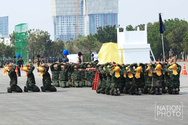 ซ้อมริ้วขบวนที่3 ในงานพระราชพิธีบรมราชาภิเษก