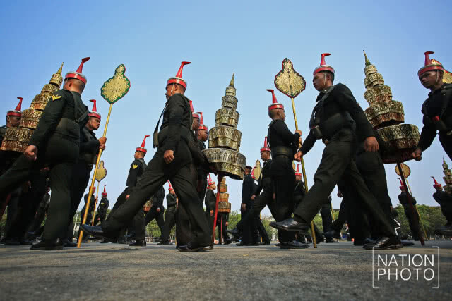 ซ้อมริ้วขบวนที่3 ในงานพระราชพิธีบรมราชาภิเษก