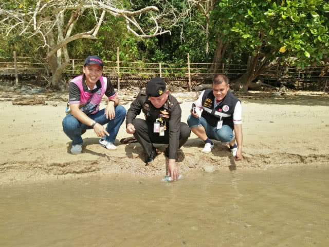 "บล็อกเกเบี้ยน" สกัดน้ำเสียลงทะเลอ่าวนาง