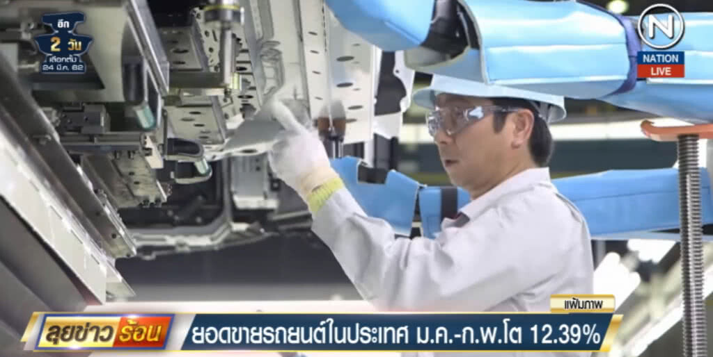 (คลิปข่าว) ยอดขายรถยนต์ในประเทศเดือน ม.ค.-ก.พ.โต 12.9% (คลิปข่าว) ยอดขายรถยนต์ในประเทศเดือน ม.ค.-ก.พ.โต 12.9%