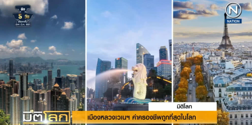 (คลิปข่าว) สิงคโปร์ ฮ่องกง ปารีส ค่าครองชีพแพงสุดในโลก ขณะที่เวเนฯ ถูกสุด