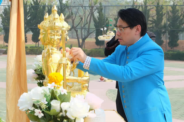 ผู้ว่าการ กกท.ตั้งศาลพระพรหม สนามกีฬาสมโภชเชียงใหม่ 700 ปี