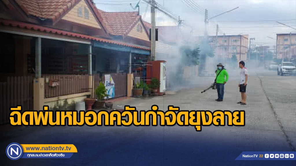 ฉีดพ่นหมอกควันกำจัดยุงลาย ฉีดพ่นหมอกควันกำจัดยุงลาย