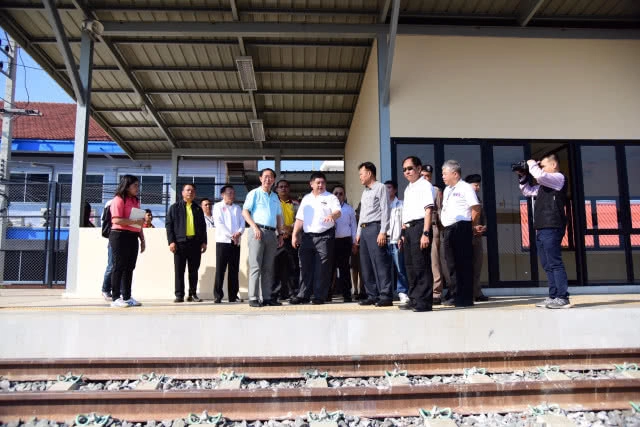 คมนาคมติดตามความคืบหน้าสถานีรถไฟด่านพรหมแดนบ้านคลองลึก (สถานีชั่วคราว) อ.อรัญประเทศ จ.สระแก้ว