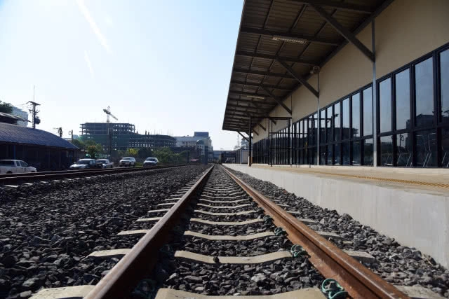 คมนาคมติดตามความคืบหน้าสถานีรถไฟด่านพรหมแดนบ้านคลองลึก (สถานีชั่วคราว) อ.อรัญประเทศ จ.สระแก้ว