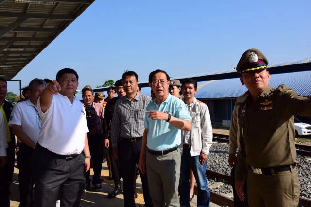 คมนาคมติดตามความคืบหน้าสถานีรถไฟด่านพรหมแดนบ้านคลองลึก (สถานีชั่วคราว) อ.อรัญประเทศ จ.สระแก้ว
