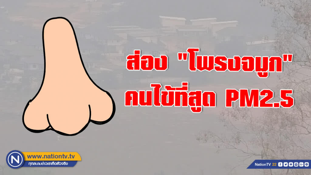 แพทย์ มช.เผยภาพ "โพรงจมูก" คนไข้ที่สูด PM2.5 เป็นเวลานาน