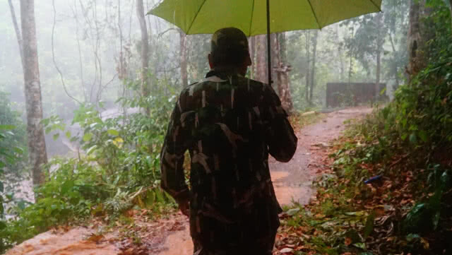 พัทลุง-จนท.เร่งประกาศห้าม นทท.ลงเล่นน้ำตก หลังฝนตกเกรงเกิดน้ำป่าไหลหลาก