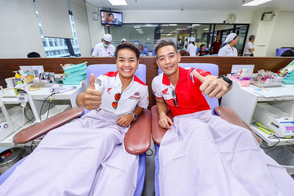 "เอ.พี.ฮอนด้า" ทัพนักบิดชาวไทยรับเทศกาลสงกรานต์ ร่วมบริจาคโลหิต