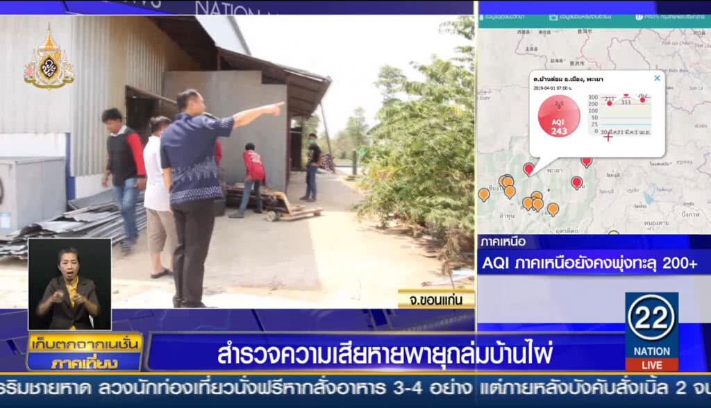 สำรวจความเสียหาย พายุถล่มบ้านไผ่