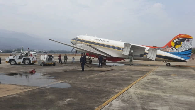 ทัพฟ้า ส่ง BT-67 บินโปรยละอองน้ำบรรเทาปัญหาฝุ่นภาคเหนือ