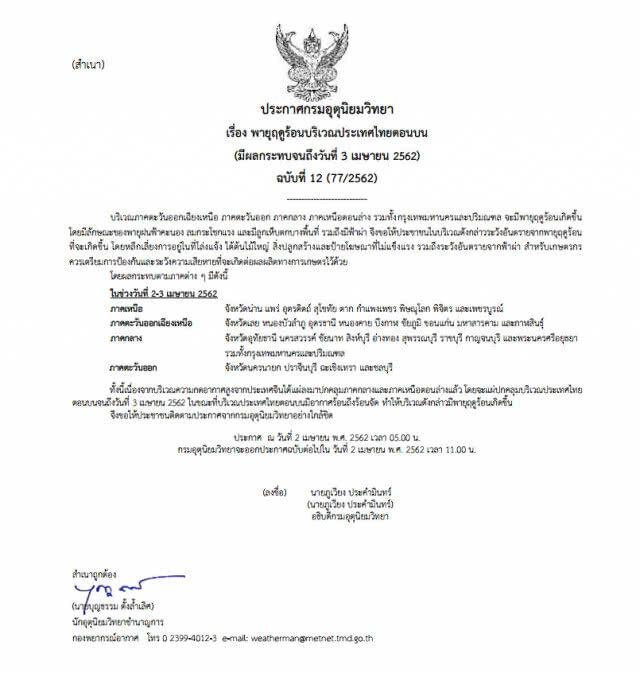 อุตุฯ เตือน! พายุฤดูร้อน กระทบ 35 จังหวัด