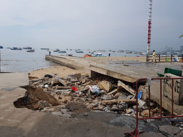 พายุถล่ม ชายหาดไมอามี่พัทยา พังเละ..!!