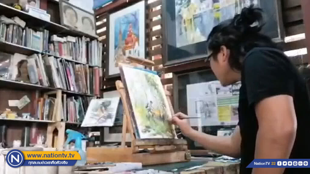 สล่าสีน้ำเชียงใหม่ของขึ้น! วาดภาพสีน้ำ "ฮาว่าจะไปไปเผา" จี้ยุติเผาป่าลดหมอกควัน