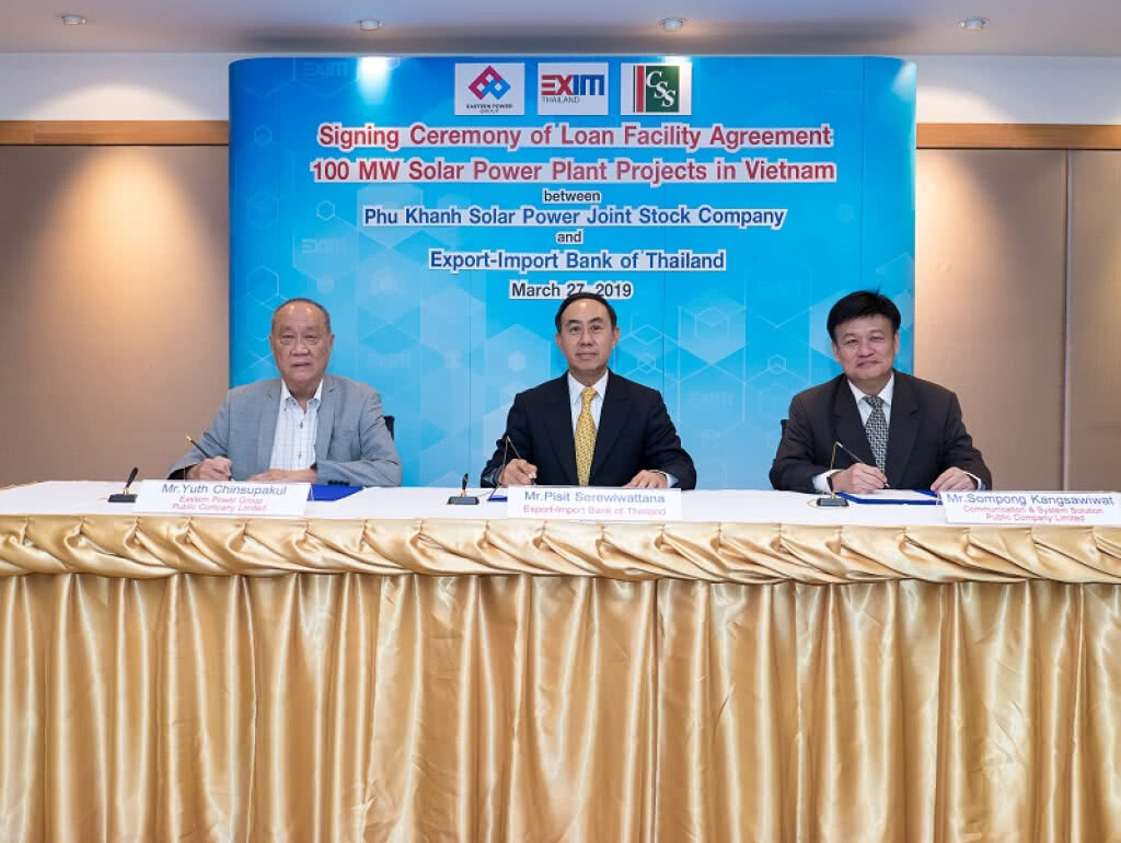 EXIM BANK อนุมัติสินเชื่อ 65 ล้านดอลลาร์ฯ ให้ "EP-CSS"ลุยโซลาร์ฟาร์มเวียดนาม