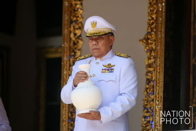 ซ้อมริ้วขบวนเชิญคนโทน้ำศักดิ์สิทธิ์ของกรุงเทพมหานคร