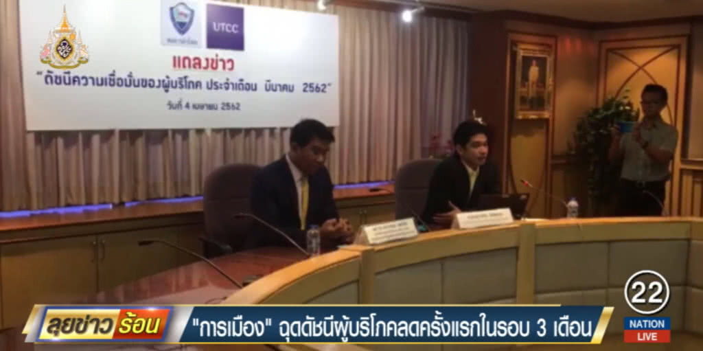 "การเมือง" ฉุดดัชนีผู้บริโภคลดลงครั้งแรกในรอบ 3 เดือน
