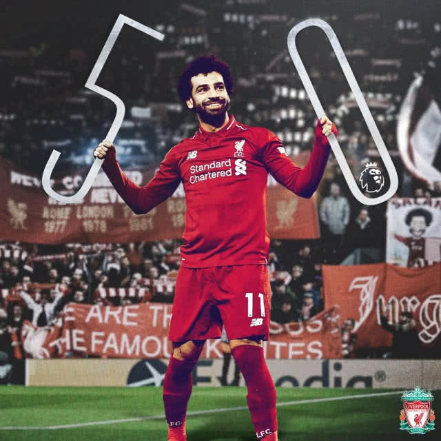 ซาลาห์ทุบสถิติซัด 50 ตุง เร็วสุดของลิเวอร์พูล