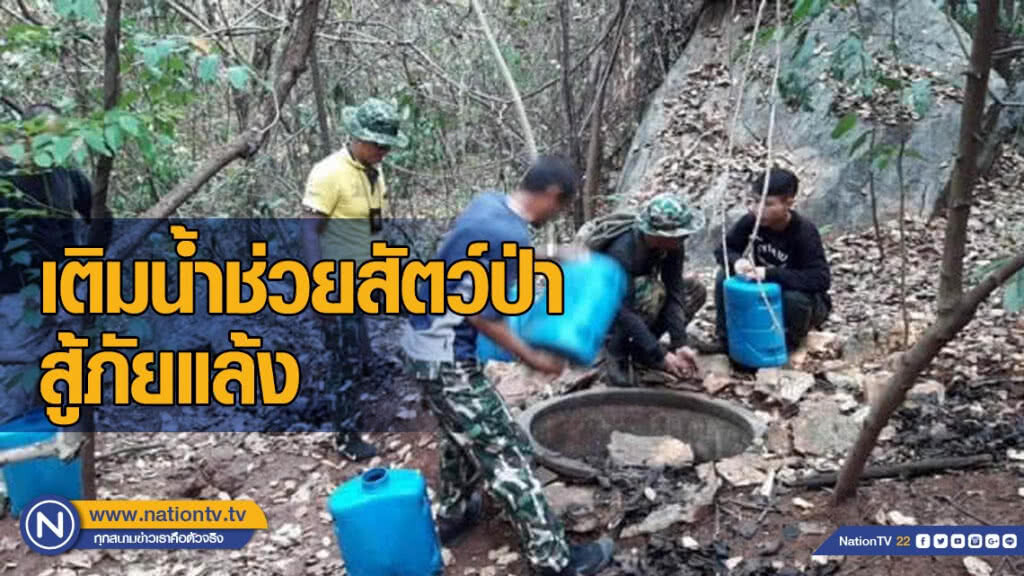 เขตห้ามล่าฯ ​ถ้ำประทุน​ เร่งเติมน้ำช่วยสัตว์ป่า​ สู้ภัยแล้ง