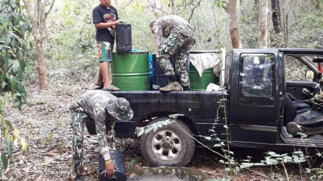 เขตห้ามล่าฯ ​ถ้ำประทุน​ เร่งเติมน้ำช่วยสัตว์ป่า​ สู้ภัยแล้ง