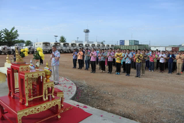 ทหารไทยในซูดาน ยังอยู่ดี ล่าสุดมีการทำบุญสงกรานต์