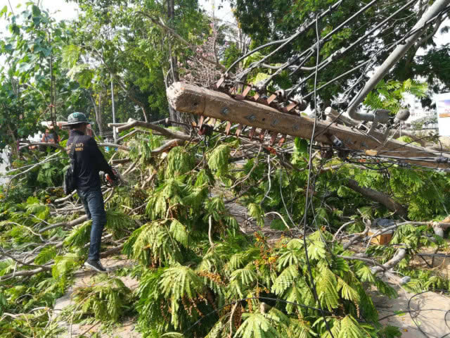 ส่งท้ายสงกรานต์! พายุถล่มพิษณุโลกเสียหายยับ