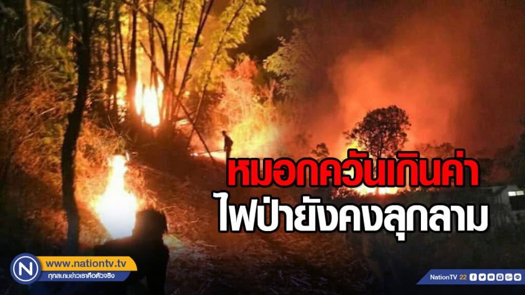 หมอกควันเกินค่า ไฟป่ายังคงลุกลาม หมอกควันเกินค่า ไฟป่ายังคงลุกลาม