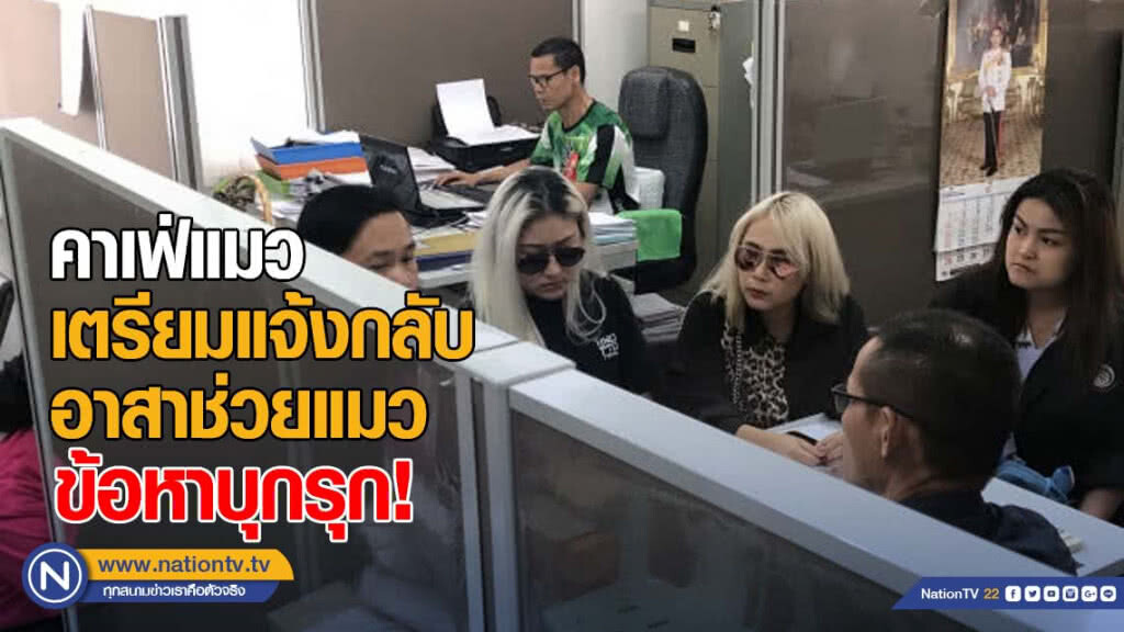 คาเฟ่แมวเตรียมแจ้งกลับอาสาช่วยแมว ข้อหาบุกรุก