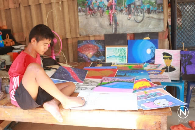 "น้องทาม" เปิดขายภาพวาด เป็นทุนการศึกษา