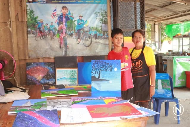 "น้องทาม" เปิดขายภาพวาด เป็นทุนการศึกษา