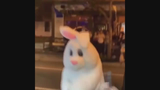 กระต่ายสายโหด! รัวหมัดใส่ชายที่กำลังทำร้ายหญิงสาวกลางถนน