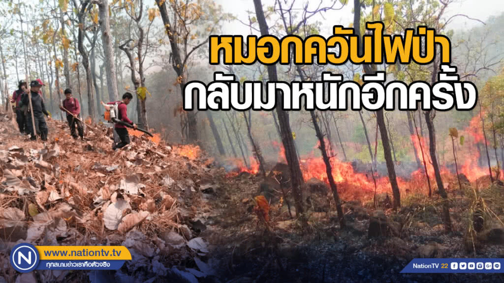 หมอกควันไฟป่ากลับมาหนักอีกครั้ง