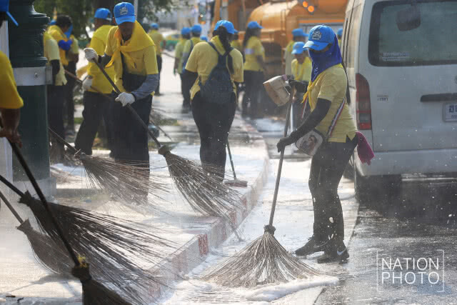 ทุกภาคส่วนรวมพลัง Big Cleaning เส้นทางเสด็จฯ