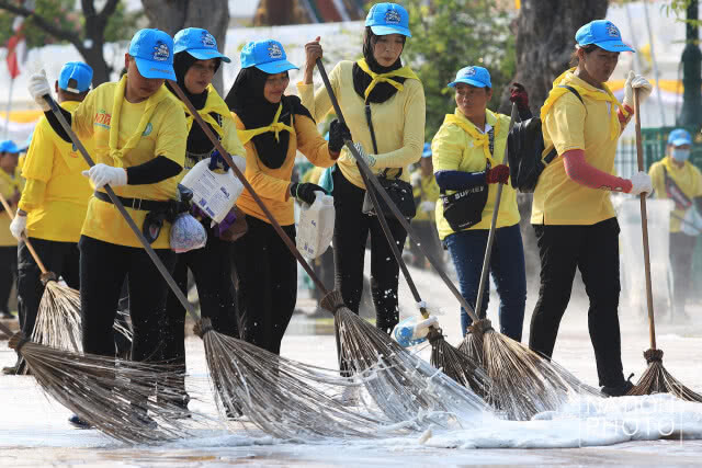 ทุกภาคส่วนรวมพลัง Big Cleaning เส้นทางเสด็จฯ