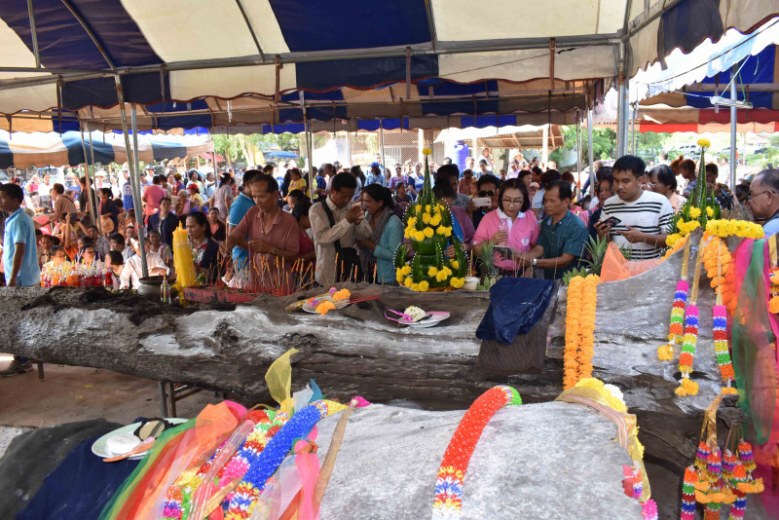 แห่ขอเลขเด็ด เจ้าแม่ตะเคียนทอง อายุ 300 ปี