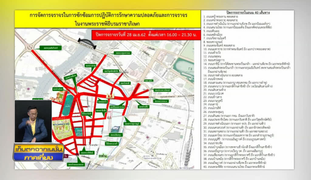ปิดการจราจร ซักซ้อมปฏิบัติการรักษาความปลอดภัย ปิดการจราจร ซักซ้อมปฏิบัติการรักษาความปลอดภัย