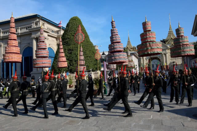 ประมวลภาพ การฝึกซ้อมใหญ่เสมือนจริงริ้วขบวนราบใหญ่ ในพิธีการงานพระราชพิธีบรมราชาภิเษก
