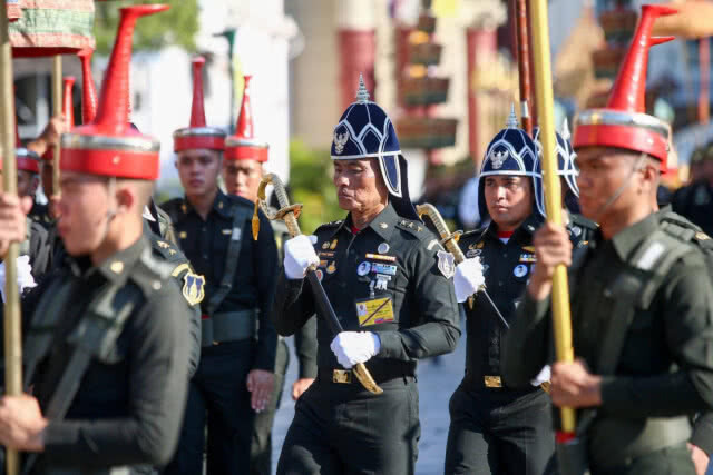 ประมวลภาพ การฝึกซ้อมใหญ่เสมือนจริงริ้วขบวนราบใหญ่ ในพิธีการงานพระราชพิธีบรมราชาภิเษก