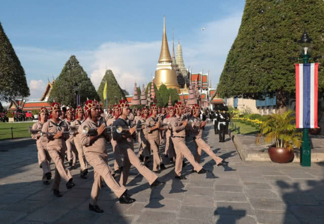ประมวลภาพ การฝึกซ้อมใหญ่เสมือนจริงริ้วขบวนราบใหญ่ ในพิธีการงานพระราชพิธีบรมราชาภิเษก