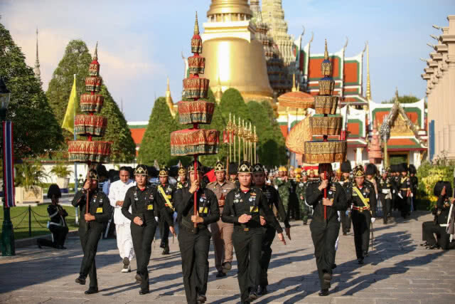ประมวลภาพ การฝึกซ้อมใหญ่เสมือนจริงริ้วขบวนราบใหญ่ ในพิธีการงานพระราชพิธีบรมราชาภิเษก