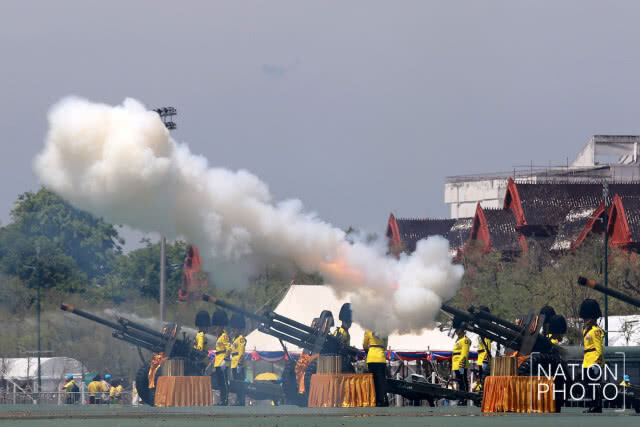 ยิงสลุตหลวง พระราชพิธีบรมราชาภิเษก 2562