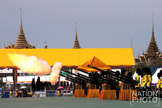 ยิงสลุตหลวง พระราชพิธีบรมราชาภิเษก 2562