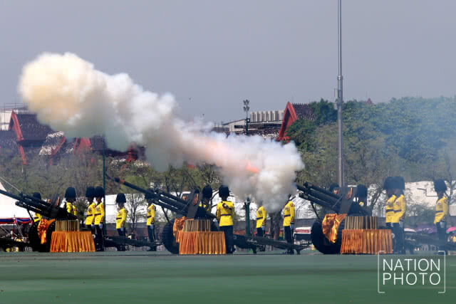 ยิงสลุตหลวง พระราชพิธีบรมราชาภิเษก 2562